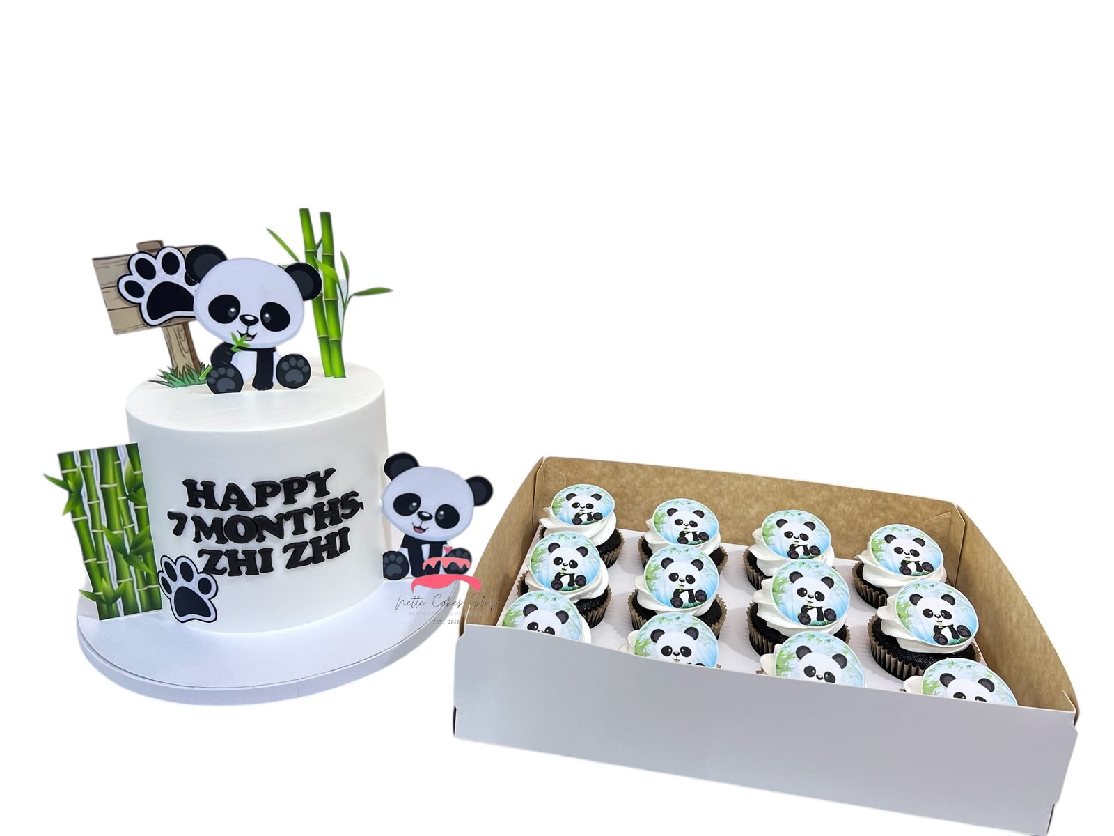 Panda-themed cake - Image 3
