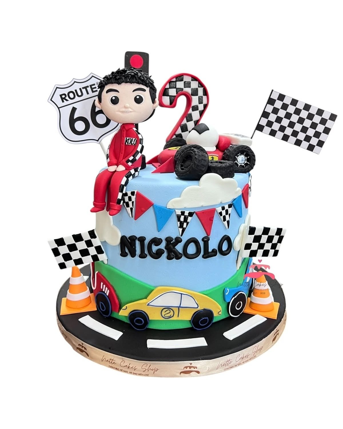 Racer-themed Birthday Cake - Image 4