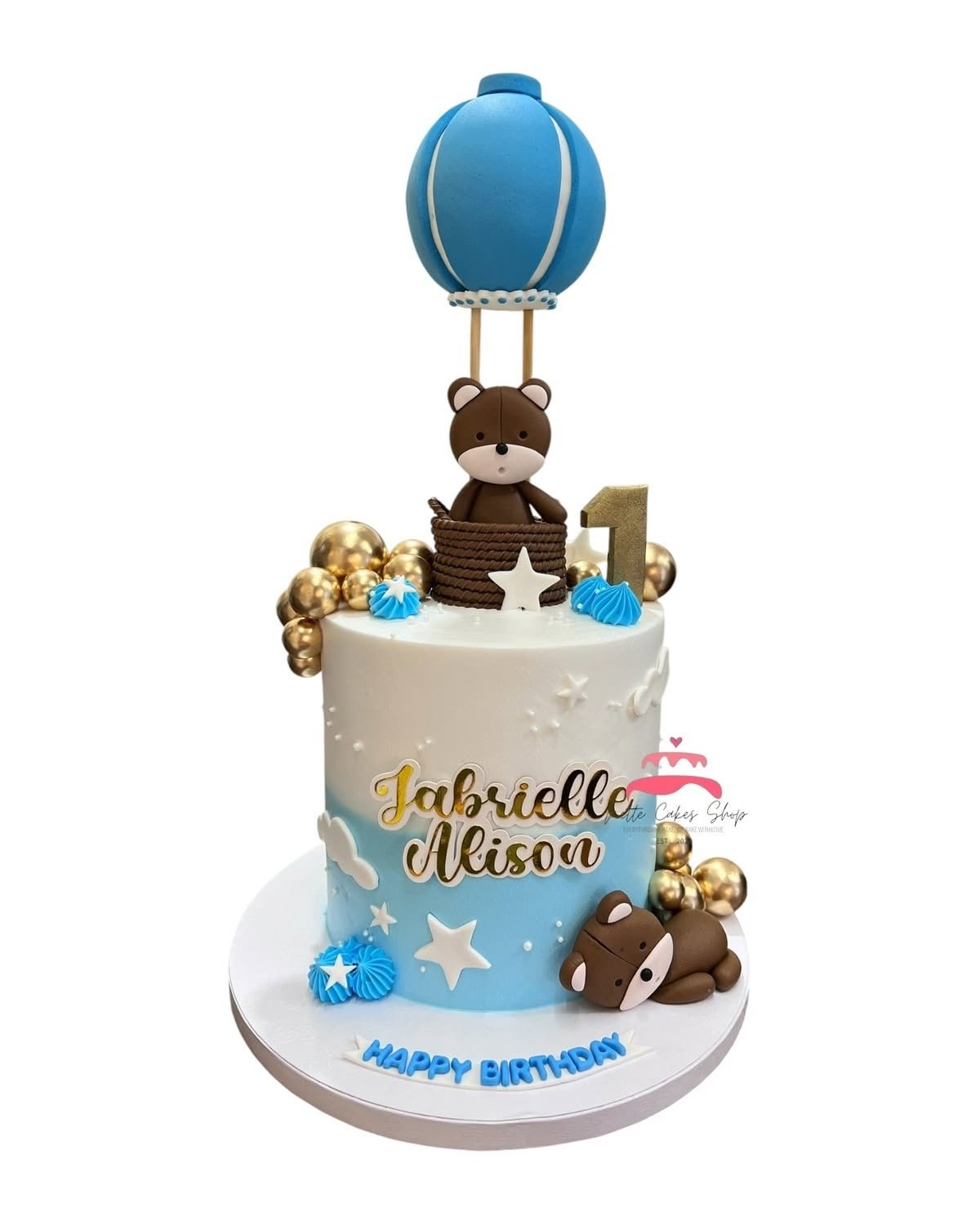 Dreamy Hot Air Balloon-themed Cake - Image 4