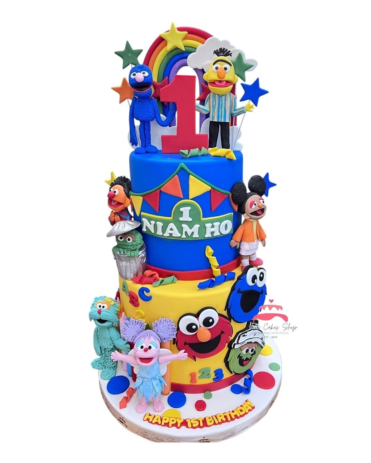 2-tier Sesame Street themed cake - Image 4