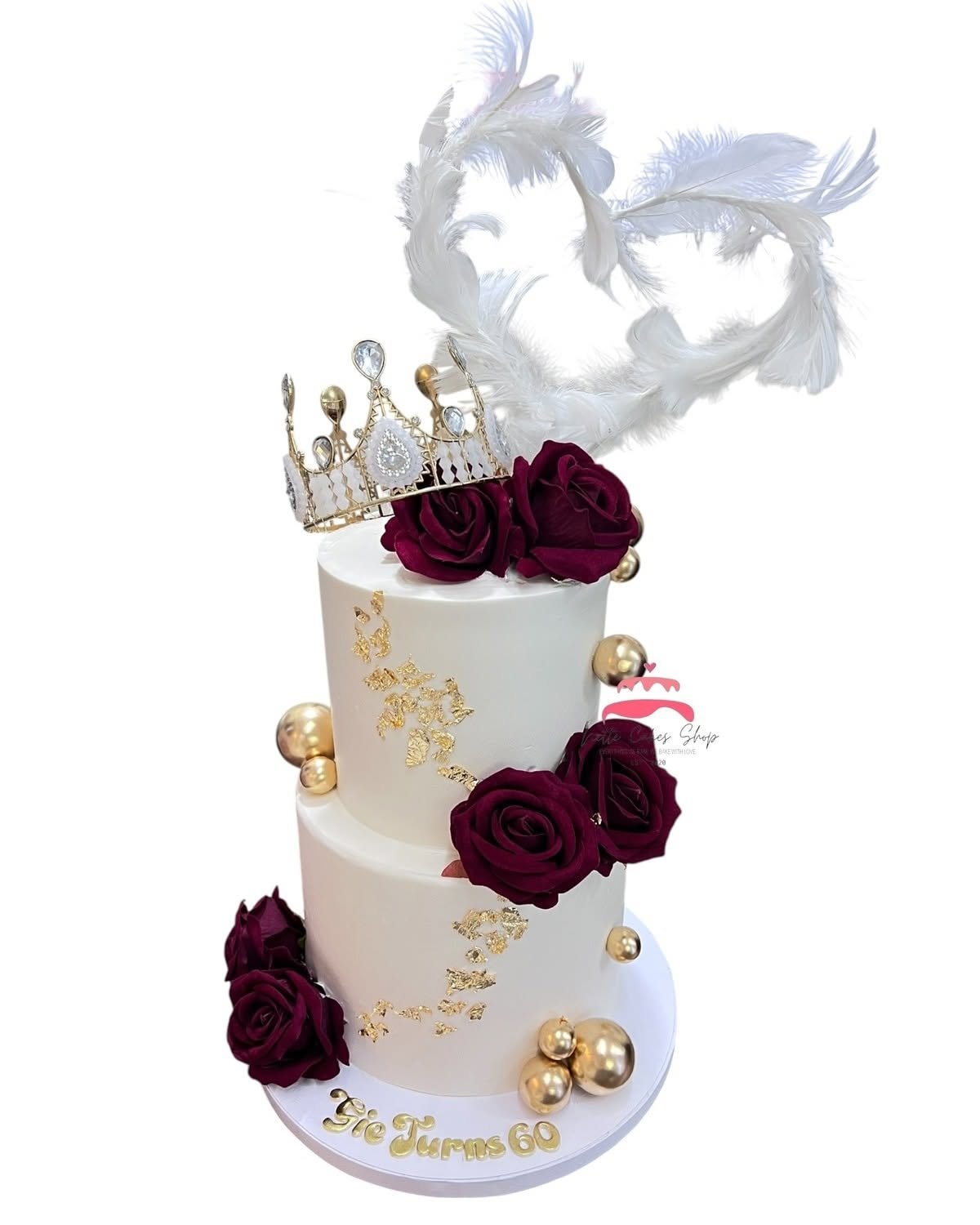 Elegant 2-tier Cake - Image 4